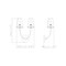 Z-Lite Shannon Wall Sconce, 2-Light, 12.75 In.W x 7.25 In.L x 17 In.H, Matte Black/white 3040-2S-MB - alternate 6